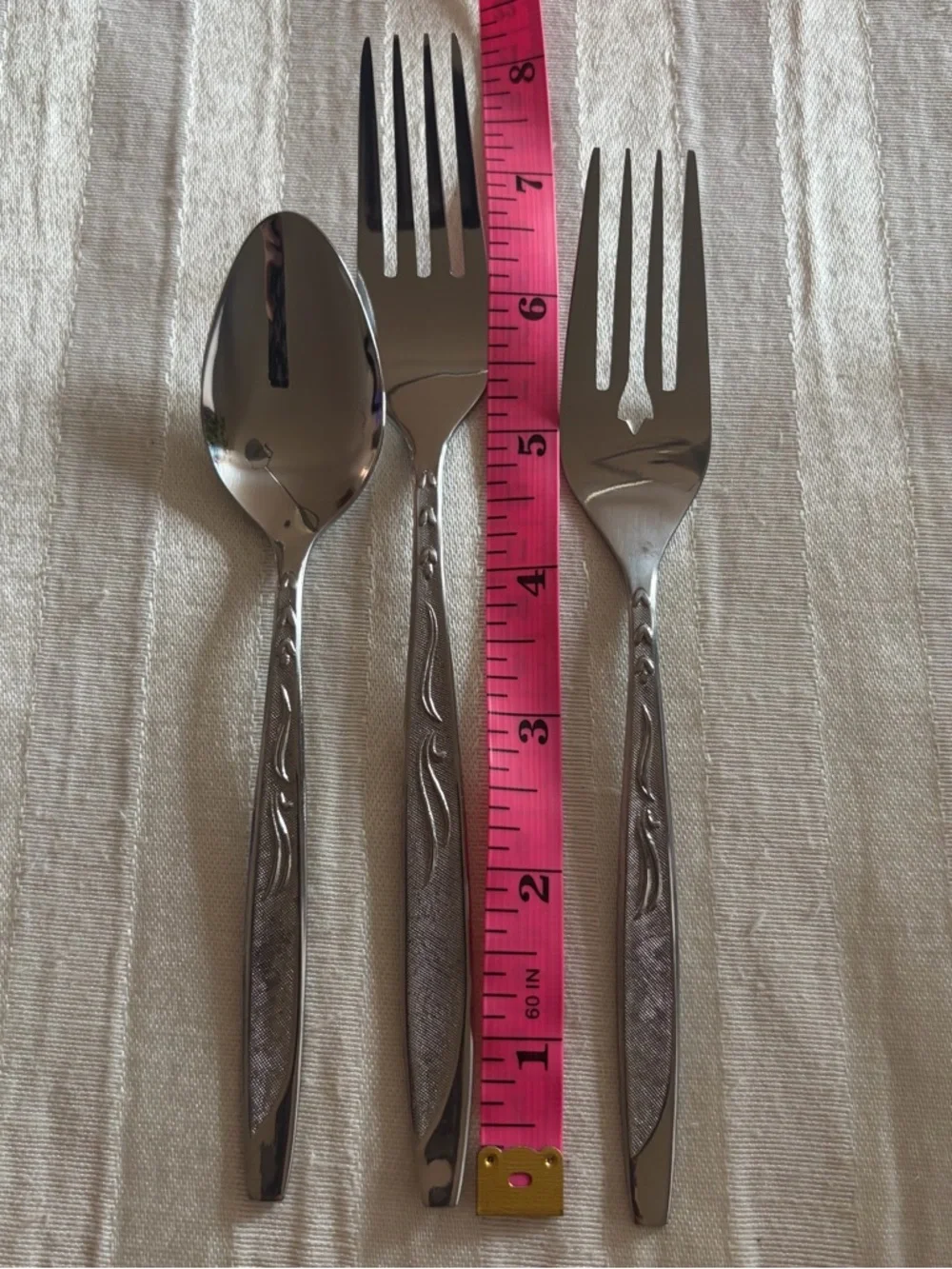 Ekco Eterna Mary Jane Classic Stainless Steel Japan MCM Flatware Lot of 10 Pcs